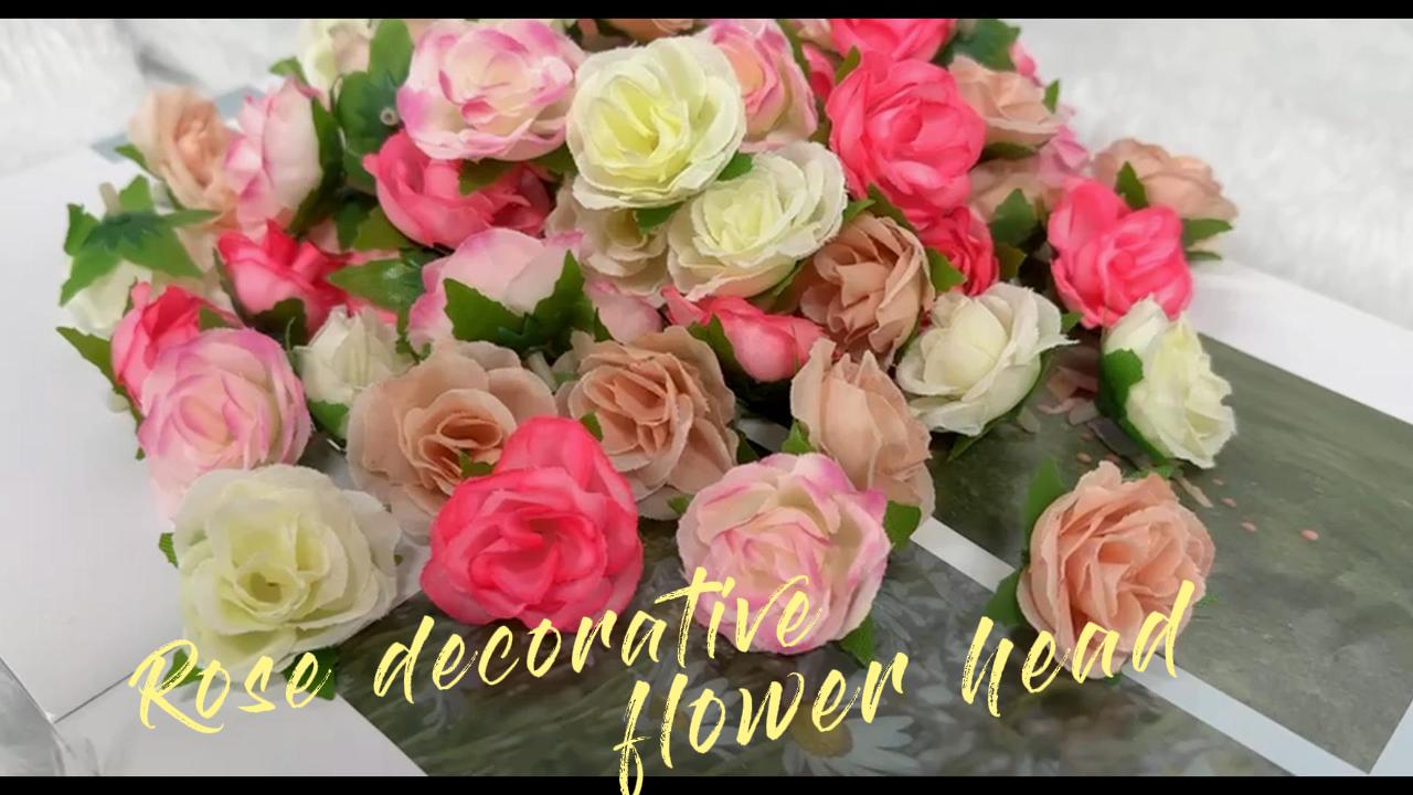 36 Stück Künstliche Rosen-Blütenköpfe - Bunt, 4,5 Cm, Für Deko & DIY