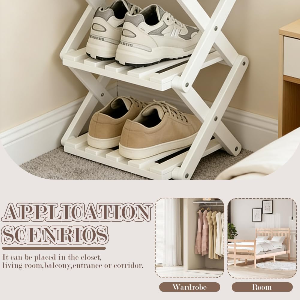 Scarpiera verticale stretta, a 4 livelli, portatile, verticale, senza installazione, scarpiera, salvaspazio, pieghevole, per piccoli spazi, corridoi, camera da letto, corridoio, angolo