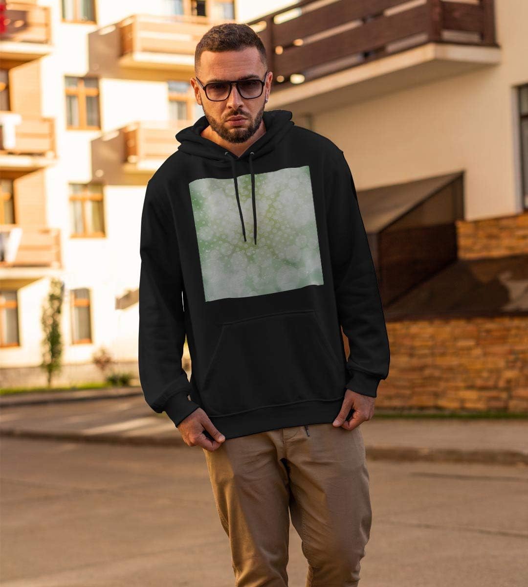 [igsticker] プリント パーカー メンズ 長袖 スウェット 綿100% 裏パイル Sサイズ size おしゃれ プルオーバ