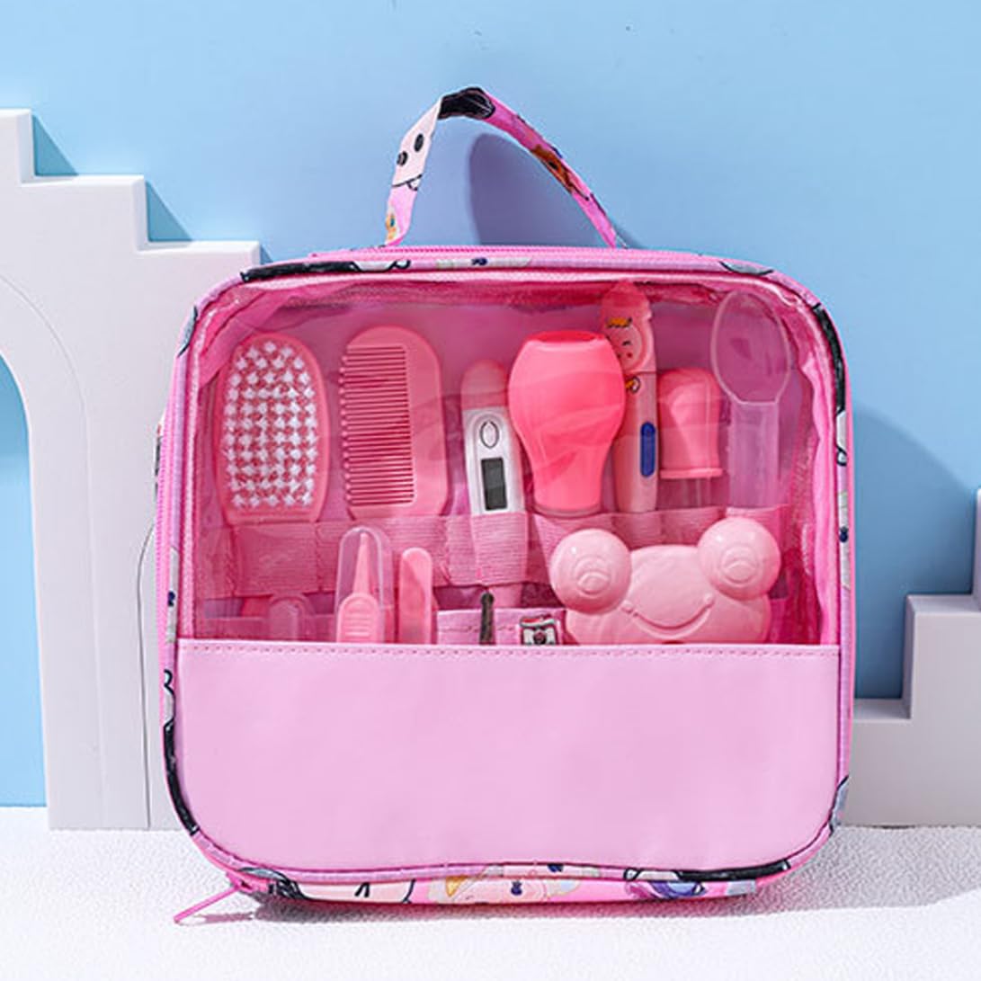 Kit de toilettage pour bébé, kit de soins santé et toilettage pour bébé, aspirateur nasal, coupe-ongles, brosse à cheveux, soins nettoyage quotidiens pour nouveau-né, 13 pièces/ensemble, sty