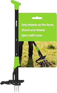 Garvee 40" Long Handle Stand Up Weed Puller - 4-Claw with Ejector Gardening Hand Weeding Tool Easy-Eject Easily Remove Weeds Without Bending, Pulling, or Kneeling.