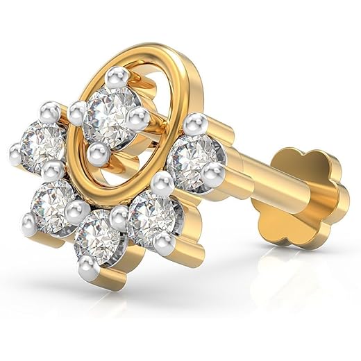 Luminous Arc Nose Pin 925 Sterling Silver