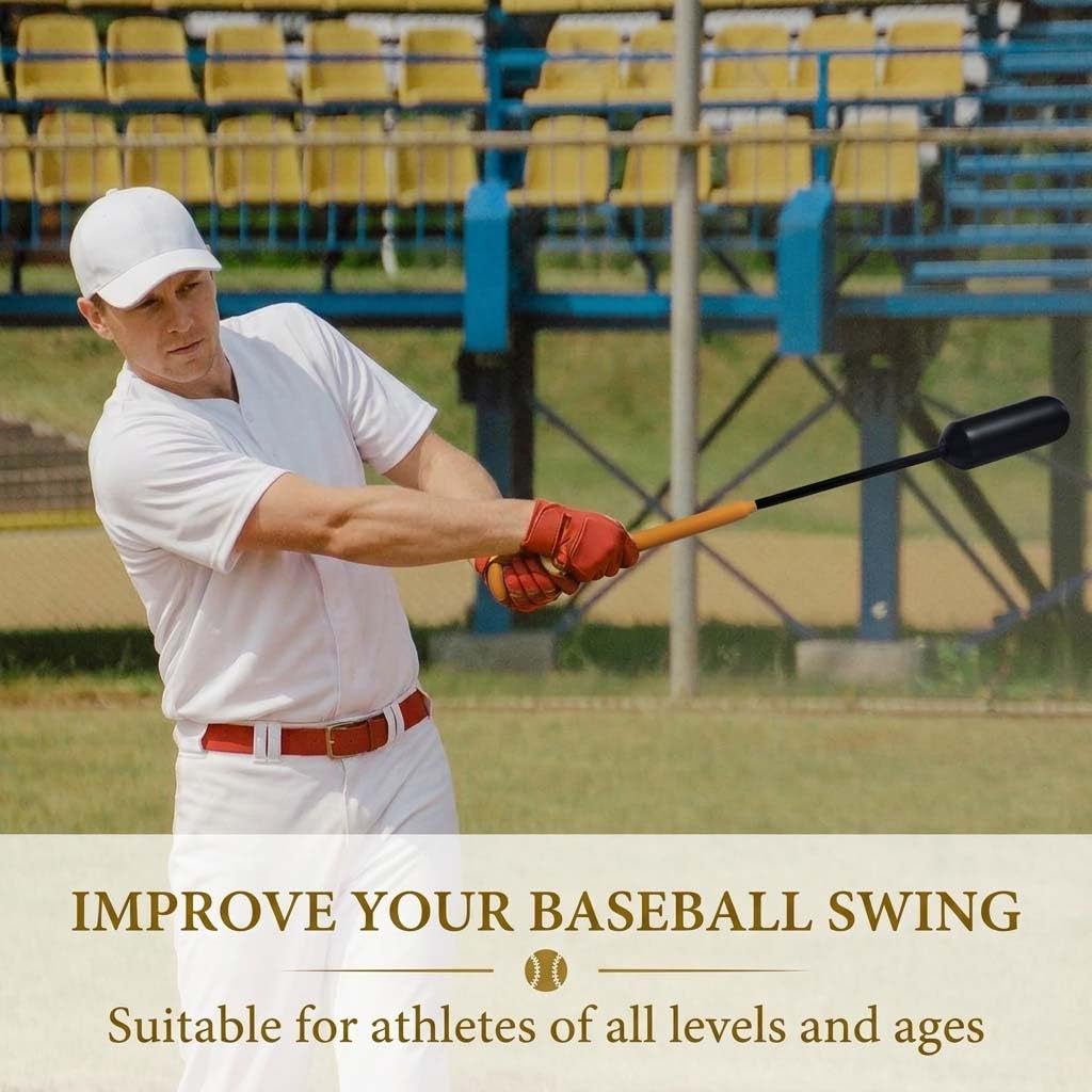 Baseball-Schlagtrainer-Set, Schlagfertigkeiten mit Zentrifugalkraft und Seil, Baseball-Schaukel-Trainer, inklusive 12 weißen Trainingssofties