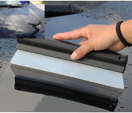 Miniatura 4 de Escobilla de silicona con hoja de agua, eficiente, limpiaparabrisas, limpiaparabrisas, secado suave, para lavado de ventanas de automóvil, color