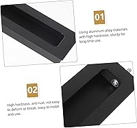 Vista 6 de Manija oculta, manijas ocultas para puertas de gabinete, manijas ocultas ocultas para puertas de gabinete, tiradores empotrados ocultos, tiradores