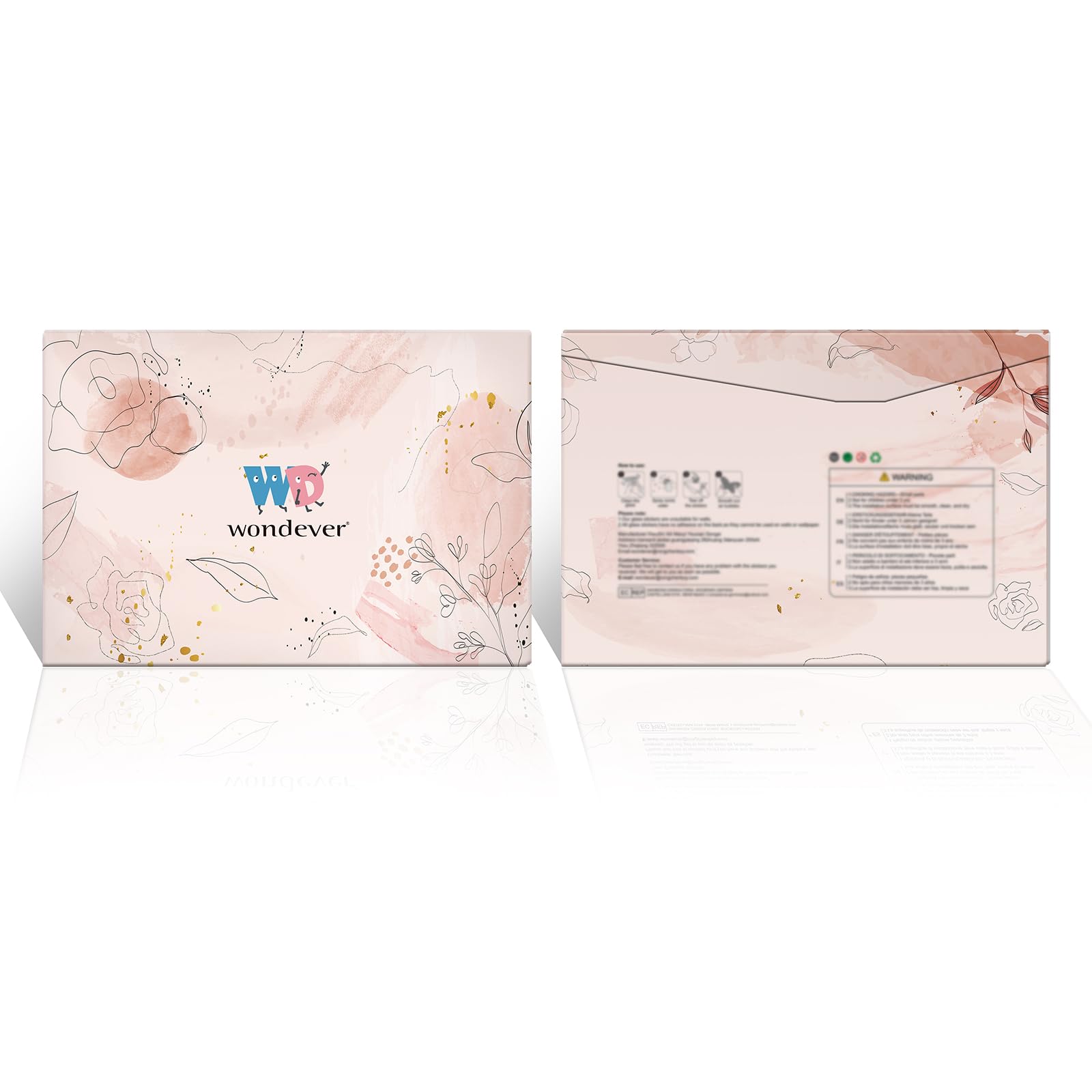 Wondever Adesivi Da Finestra Fiori Rosa - Vetrofanie Facili Da Applicare E Rimuovere - Foto 13