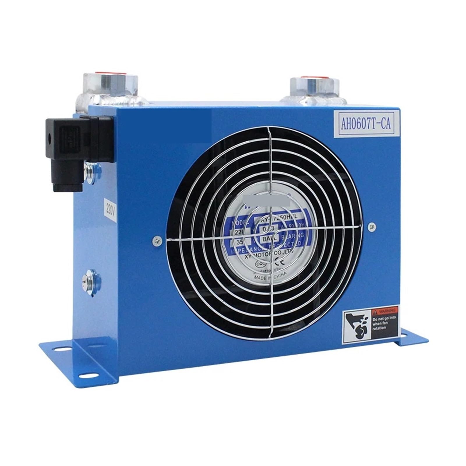 Échangeur de chaleur de refroidissement d'huile, radiateur à débit de 40l/min, plaque de refroidissement d'huile, échangeur de chaleur à broches, AH0607T-CA(AC110)