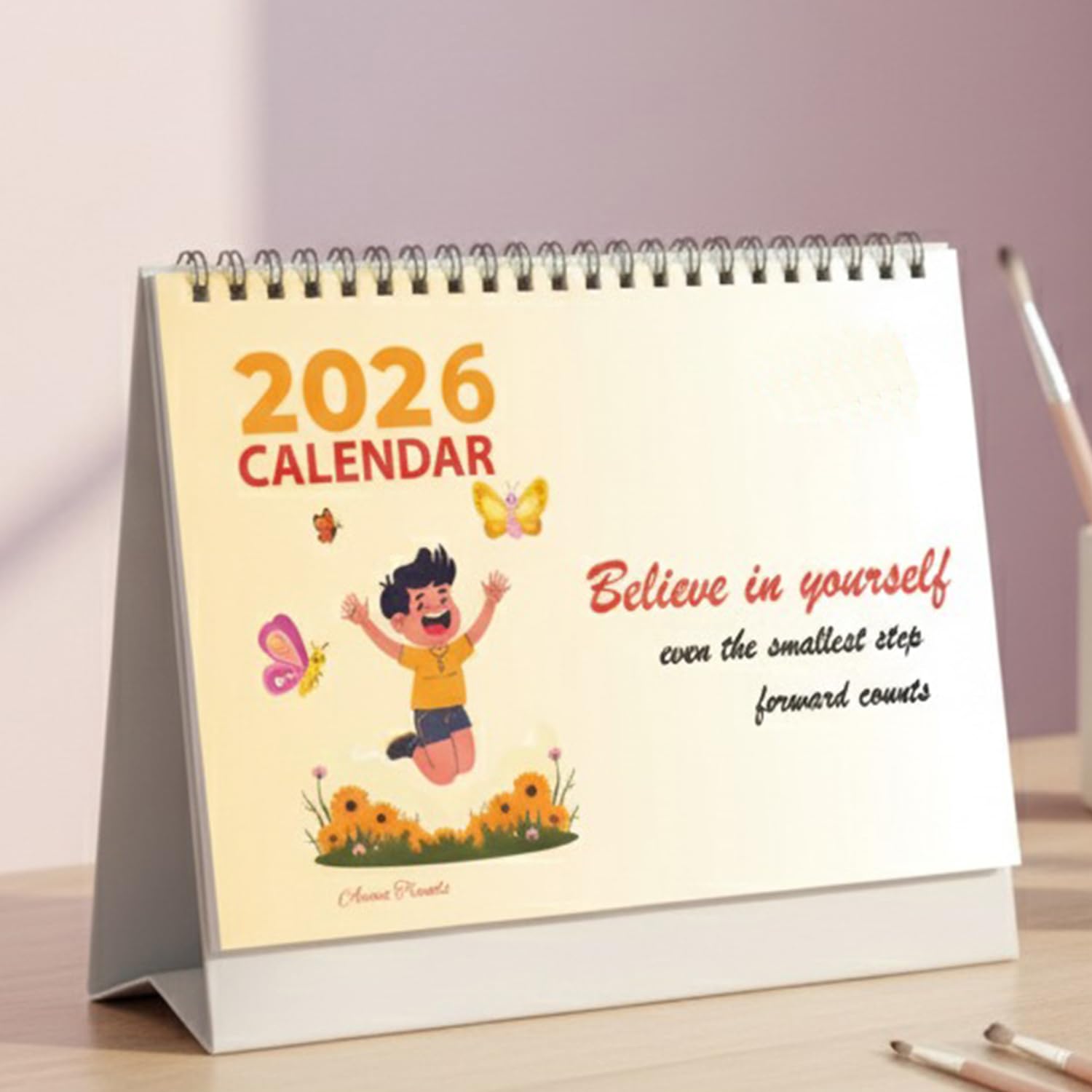 AWANI TRENDS 2025 Floral Desk Calendar l with Inspirational Quotes Includes Notes Standing Table, Desk Calendar 2025 Planner and Organiser- Home and Office Desk Calendar-image-47
