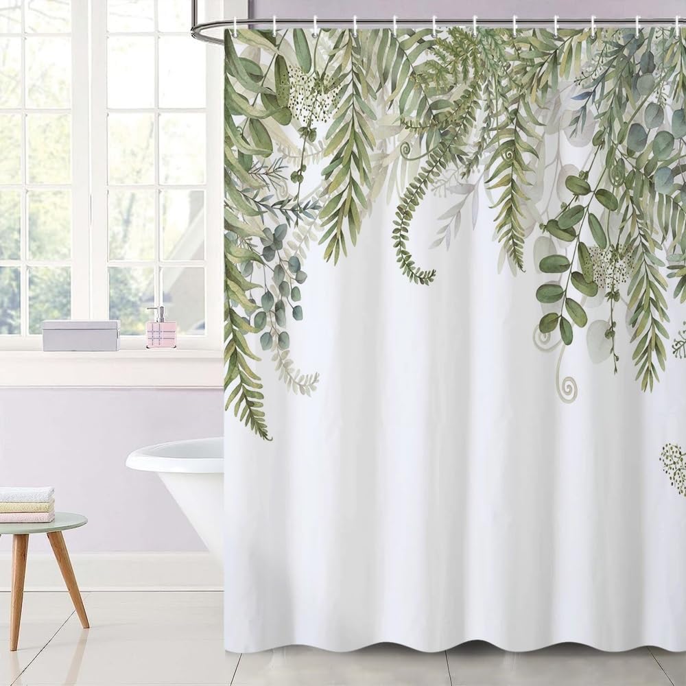 Uiiooazy Green Eucalyptus Shower Curtain - Image 3