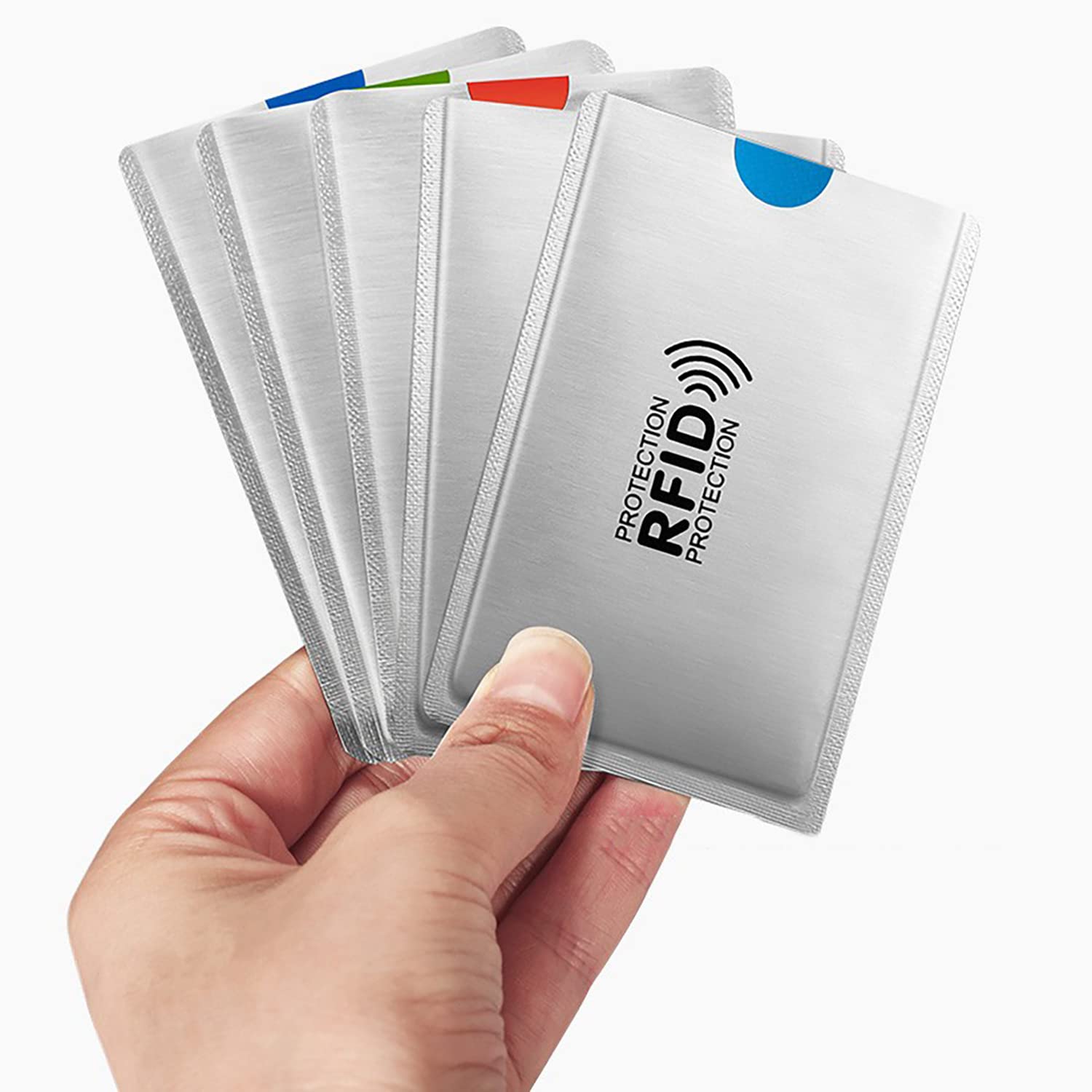Estuche para Tarjetas de crédito con protección NFC Bloqueador RFID Probado por TÜV 6 Piezas