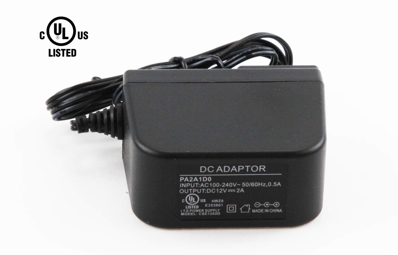 InstallerCCTV 12V 2A Power Adapter with a 5.5mmX2.1mm for CCTV Security Camera System