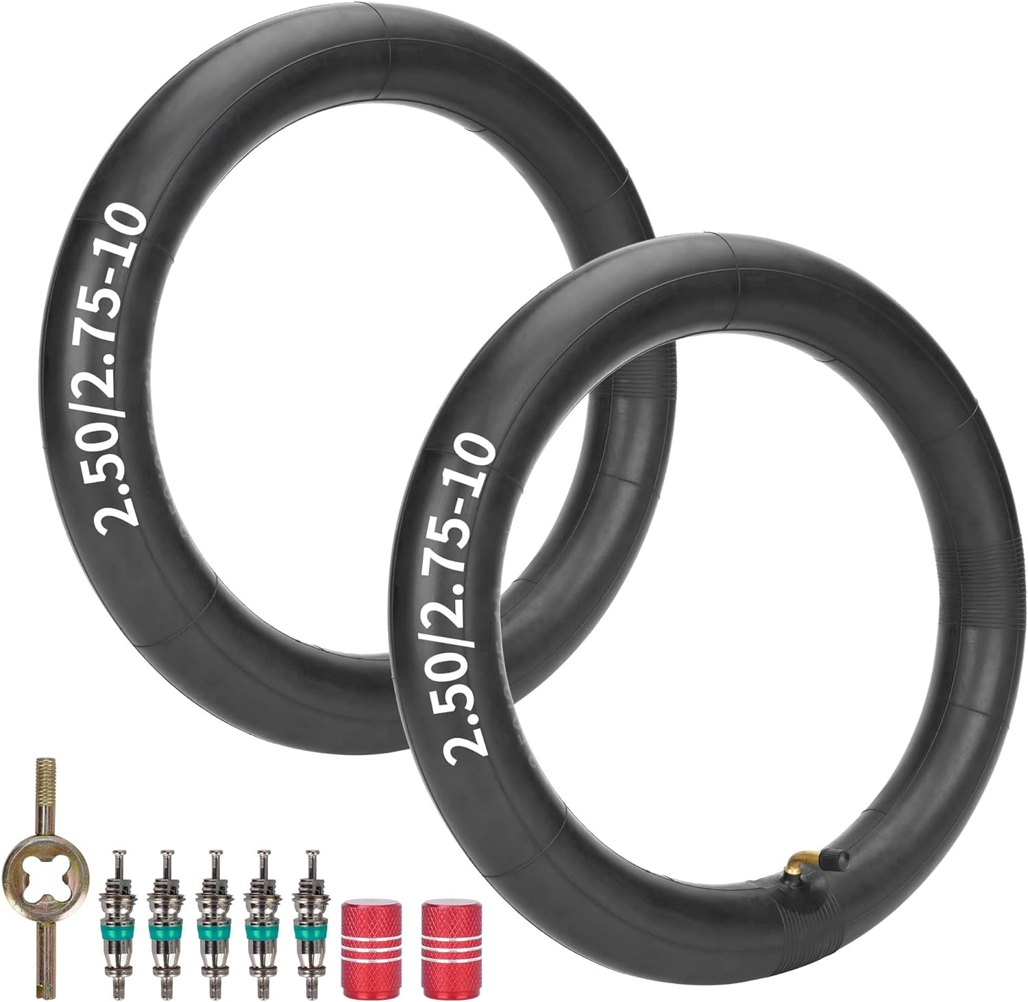Chambres à Air 2.75/3.00-10 80/100-10 TR87 - Lot De 2 Pour Dirt Bike Scooter XR50 KLX110