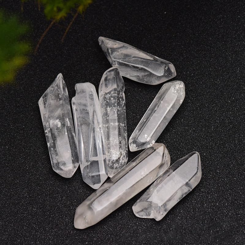 Gemme brute en cristal translucide de 4-6 cm, coffret de minéraux à offrir pour collectionneurs