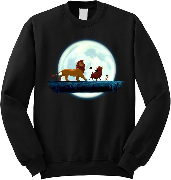 Il Re Leone Felpa Girocollo 4N Senza Cappuccio Idea Regalo Uomo Donna  Ragazzo Ragazza Abbigliamento The Lion King Simba Mufasa Timon Pumbaa  Cartone Walt Disney Film Cartoon (L) : Amazon.it: Abbigliamento