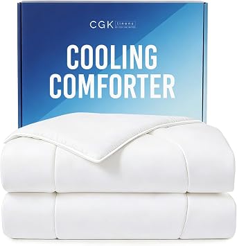 Cooling Comforter King Size - Cooling Blanket - 104x90 White