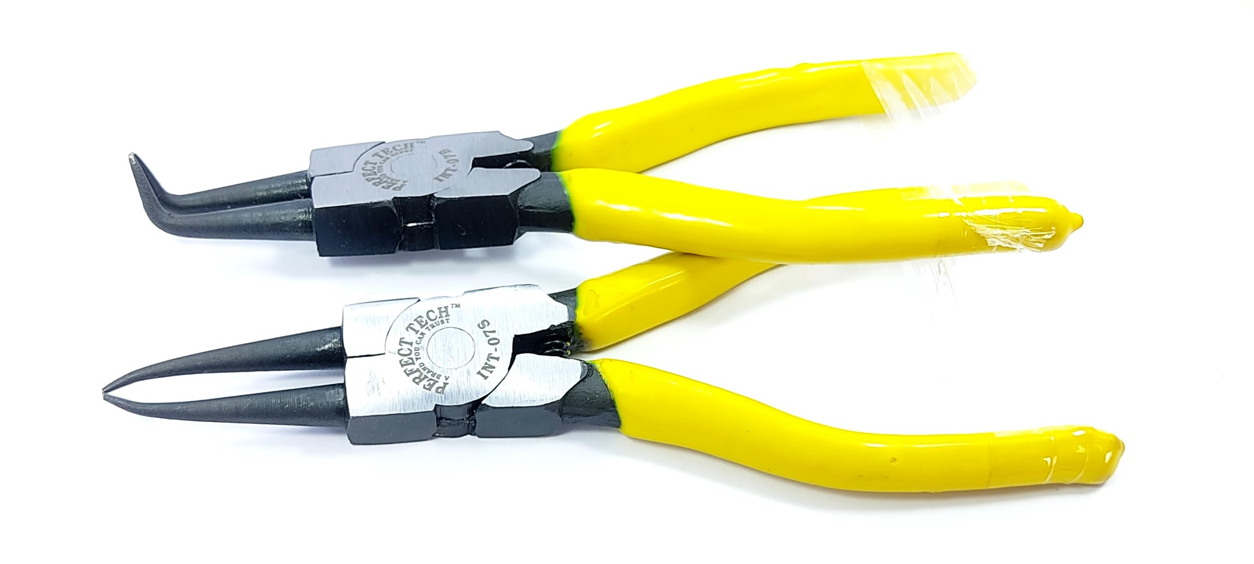 PERFECT TECH External Sanp Ring Plier Combo Set(EXT-07S & EXT-07B)/ Heavy Duty External Circlip Plier Set| Precision Spring Loaded Pliers Set for Snap Ring Removing(Size-7 Inches/175MM)