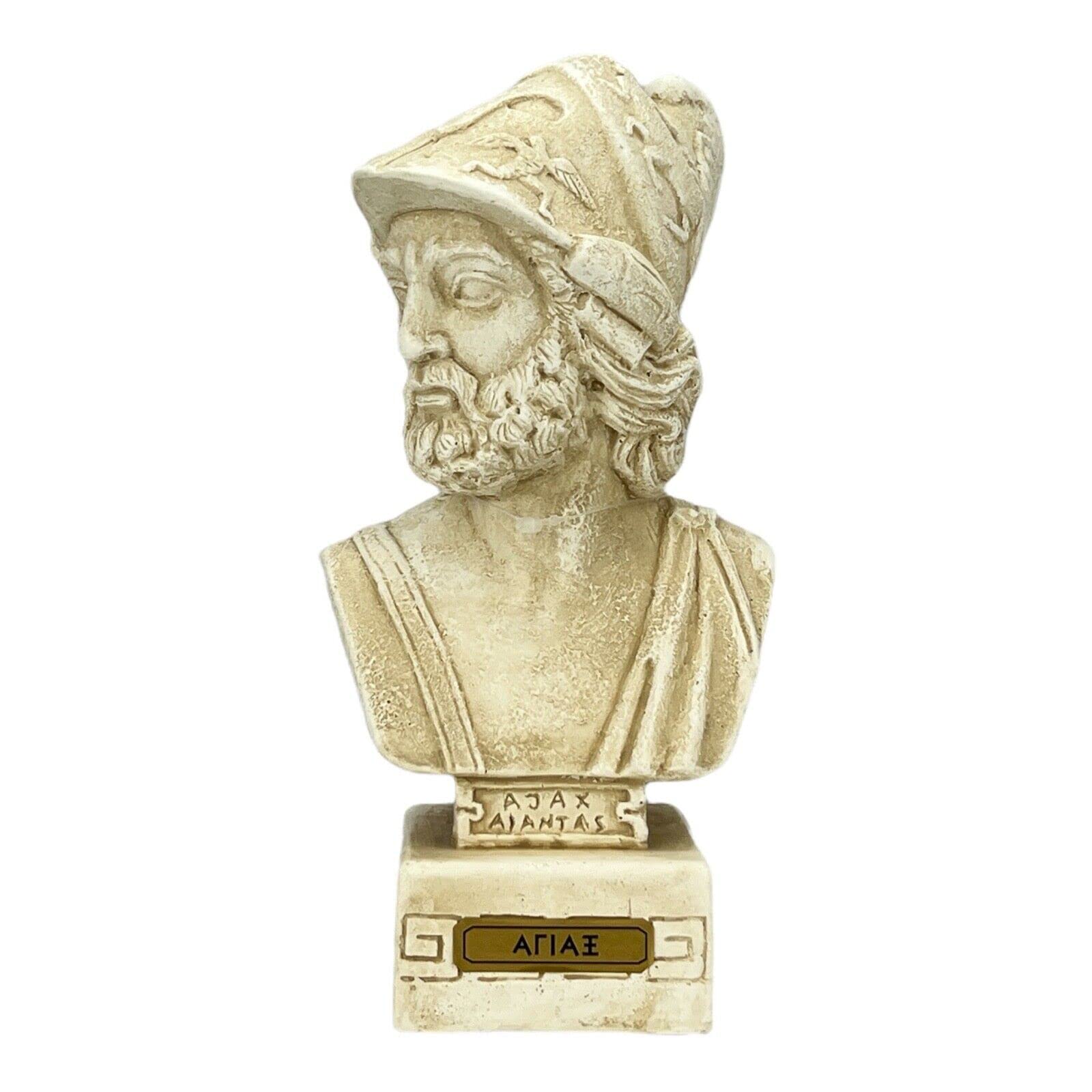 Ajax The Great Bust Head Homer's Iliad Cast Stone Sculpture Statue