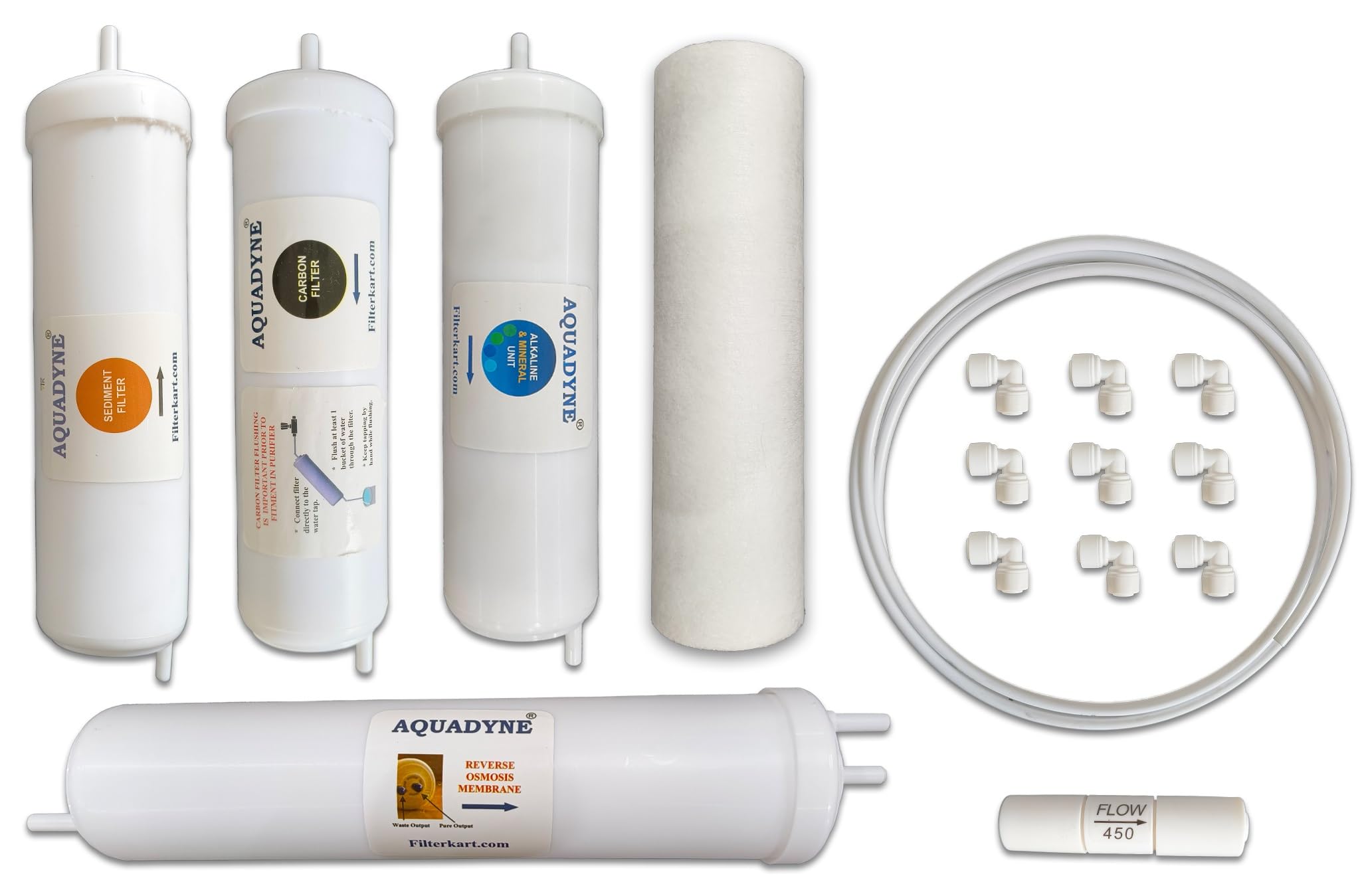 AQUADYNE Compatible Filter Kit for Whirlpool Minerala 90 Classic RO with Installation Guide and Video Support (White)-picture-26