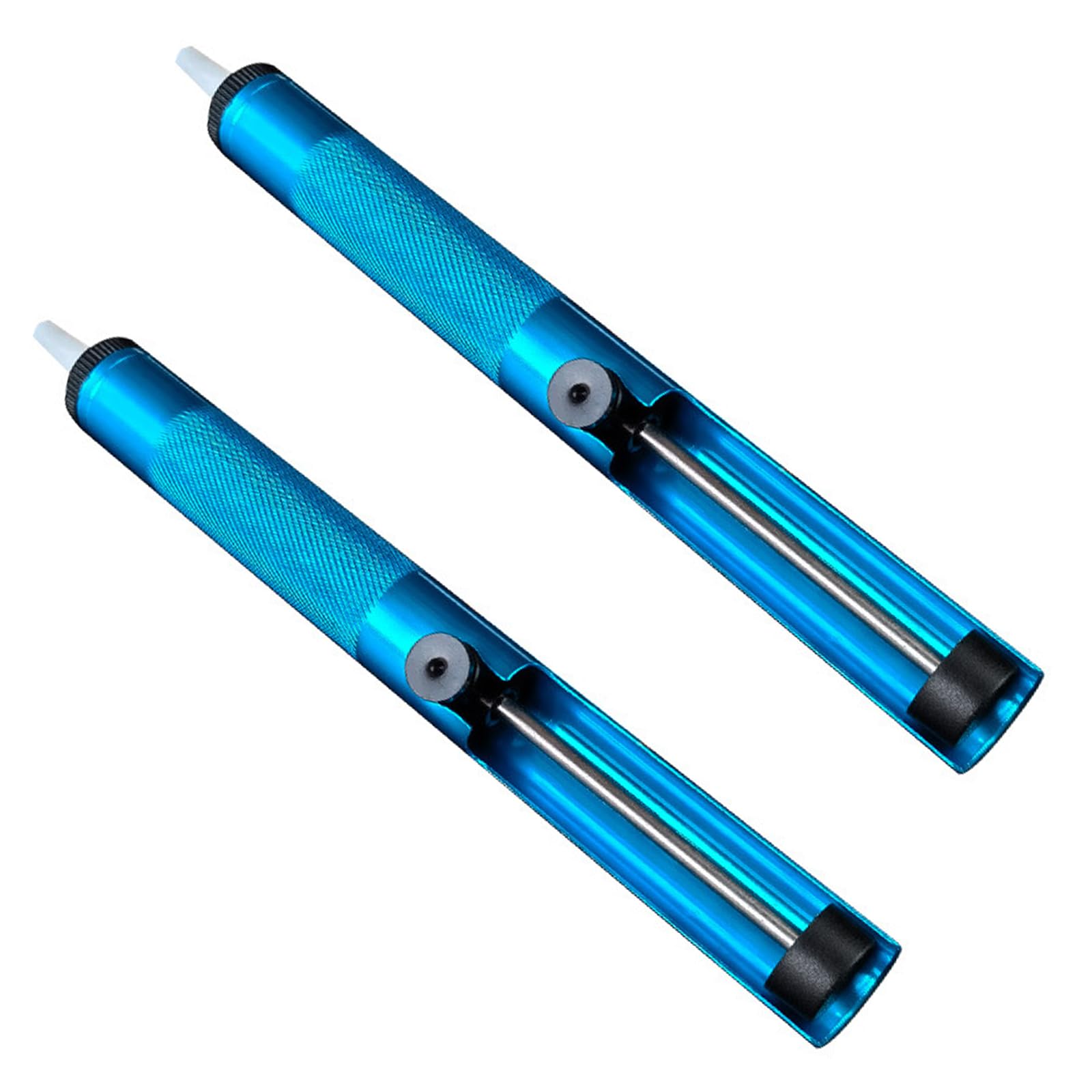 Pompa Dissaldante,Aspirazione Di Stagno Di Saldatura Liquido,Accessorio Indispensabile Per Saldatore Professionale,Solder Sucker,Solder Removal Hand,Manual Dissaldatura Pump,Blu,2PC,Kiuiom