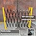 XLIHAWY Expandable Barricade, Retractable Metal Barricade Fence Door With Wheels, Parking Barrier Road Block Gate For Industrial Or Residential Use(1.5x4m)