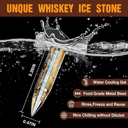 Miniatura 2 de Regalos para hombres, marido, novio, día de San Valentín, regalo de cumpleaños de esposa, hija, hijo, niños, piedras de whisky con caja de madera,