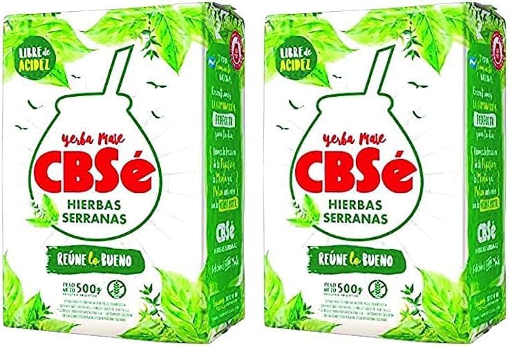 CBSÉ - Yerba Mate, Hierbas Serranas- 500g (Paquete de 2)