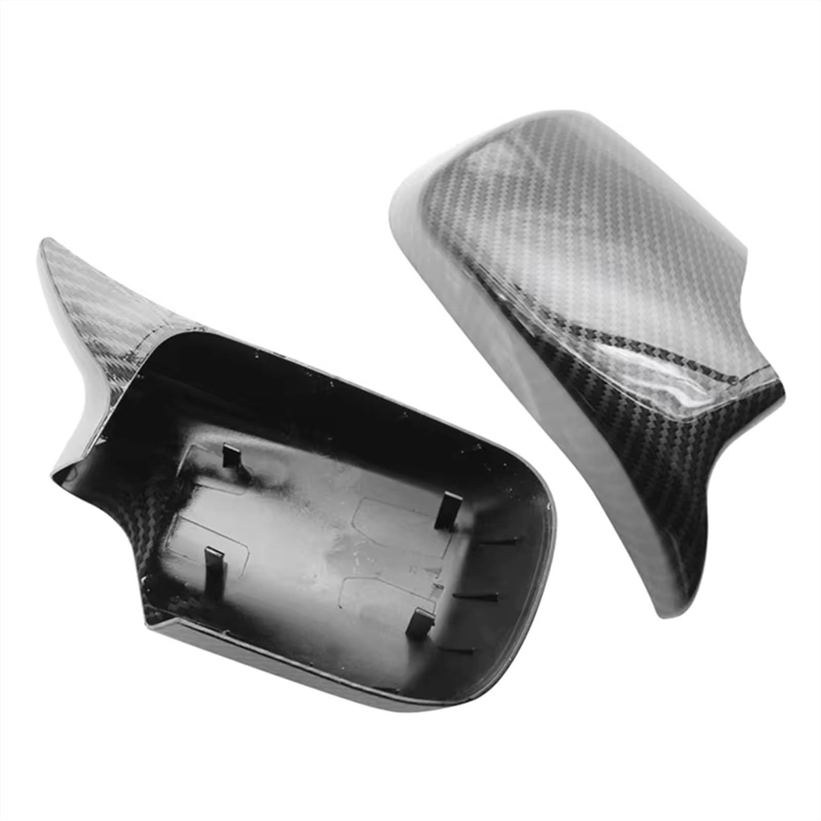 Couvercle rétroviseur BMW E46 E39 pour masquer rayures style carbone - 7