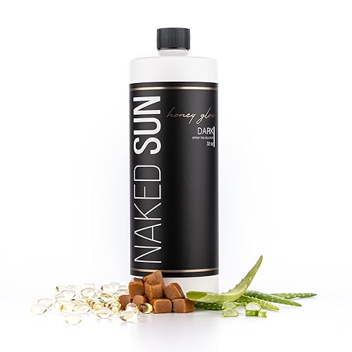 Miniatura 2 de Naked Sun Honey Glow - Solución bronceadora en aerosol de bronce oscuro, 32 onzas con aerógrafo sin sol