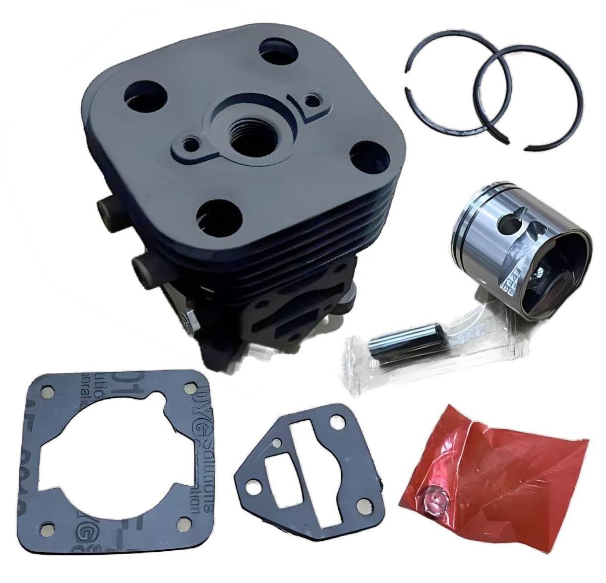 Kit piston cylindre 34 mm 588098202 596940701 577979001 H525 pour débroussailleuse Husqvarna 524L 525L 525LS 525LST 525LK 525LX 525RJD 525RJX 525RK 525RK 5252 5RS 5255. RX 525RXT Mark II