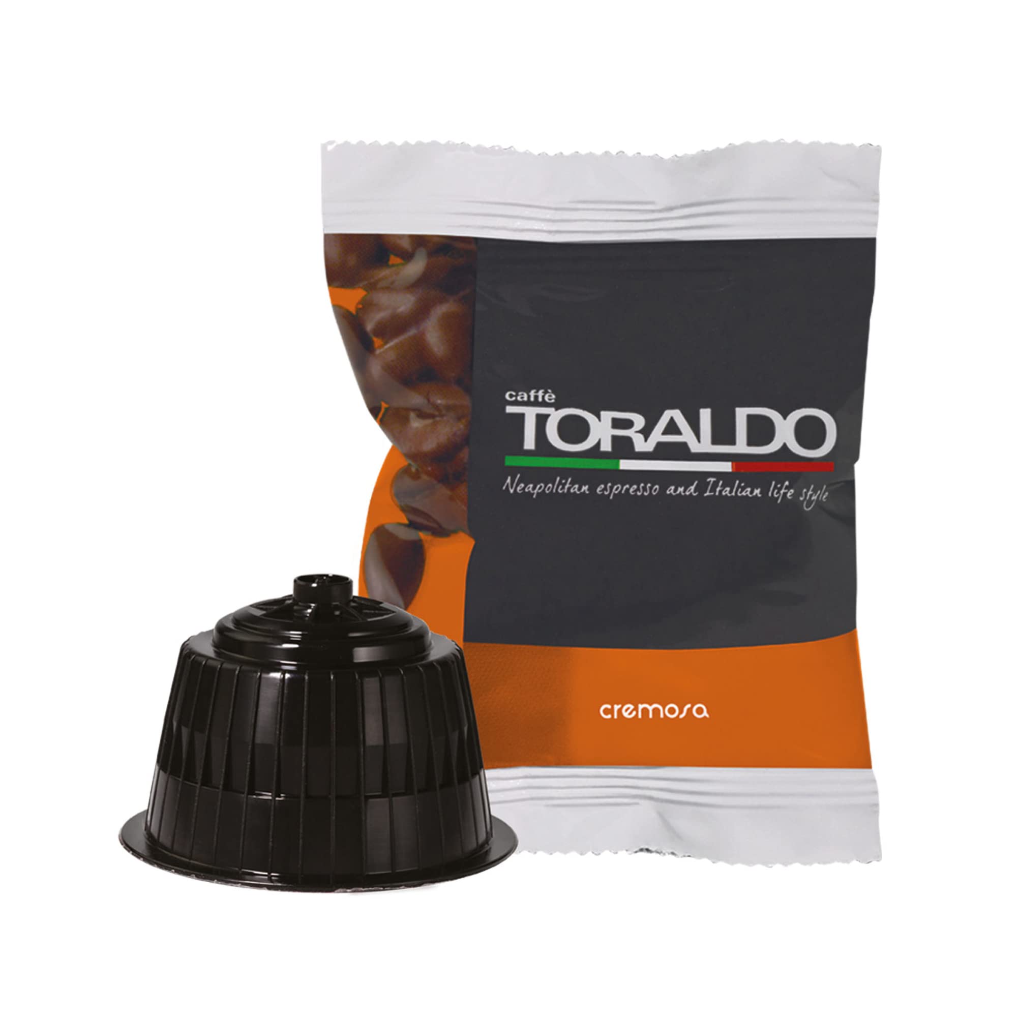 CAFFÈ TORALDO Kompatybilny z Dolce Gusto* | Select, palona i palona we Włoszech | doskonałość kawy neapolitańskiej (400 kapsułek, kremowa mieszanka)