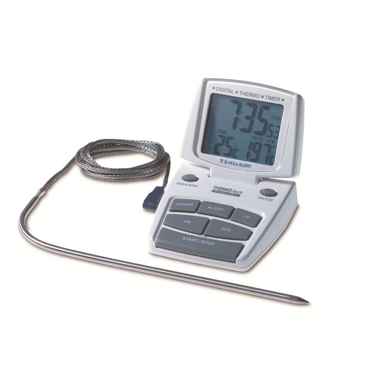 TFA Dostmann Digital Roast Thermometer 14.1500 in use with an oven