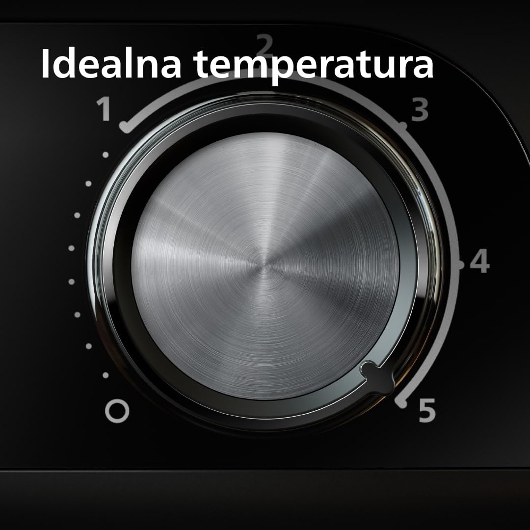 Philips Grill stołowy serii 3000 - Duży grill rodzinny, 2400 W szybkiego nagrzewania, regulowana temperatura, nieprzywierająca powłoka, łatwe czyszczenie (HD6210/95)