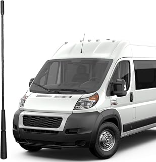 13 Inch Replacement Antenna Mast for RAM ProMaster 1500 2500 3500 (2014-2024), RAM ProMaster City (2015-2022), RAM ProMaster Flexible Rubber Antenna, Black