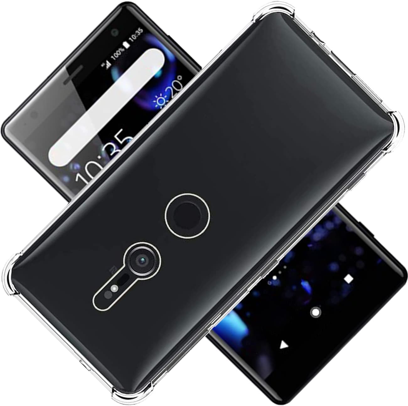 対応 Xperia XZ2 SO-03K SOV37 702SO ケース スマホケース TPU バンパー SENXLL-XperiaXZ2T1
