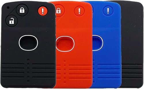 Miniatura 2 de Funda para llave de coche para Mazda 56 CX-7 CX-9 RX8 Miata MX5, funda de silicona con 2+1 botones, color rojo