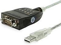 Vista 8 de Gearmo Adaptador serie USB C a RS232 con chip FTDI Indicadores LED de transferencia de datos de alta velocidad compatible con plataforma cruzada