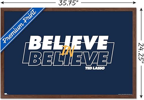 Miniatura 3 de Trends International Ted Lasso - Póster de pared Believe In Believe