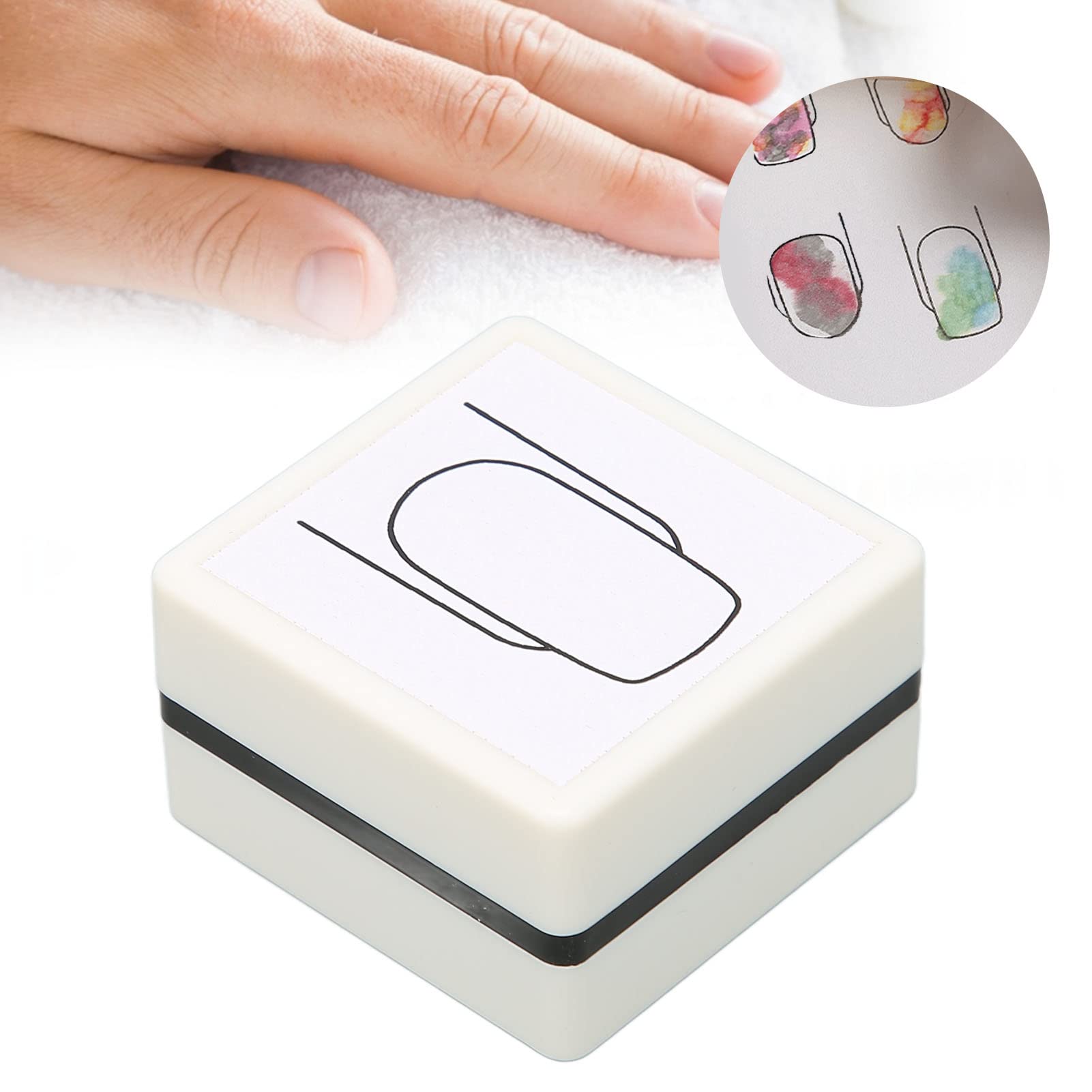 Nail Practice Stamp, Fluid Lines Nail Practice Stamper for Daily Use (square nails) - Image 3