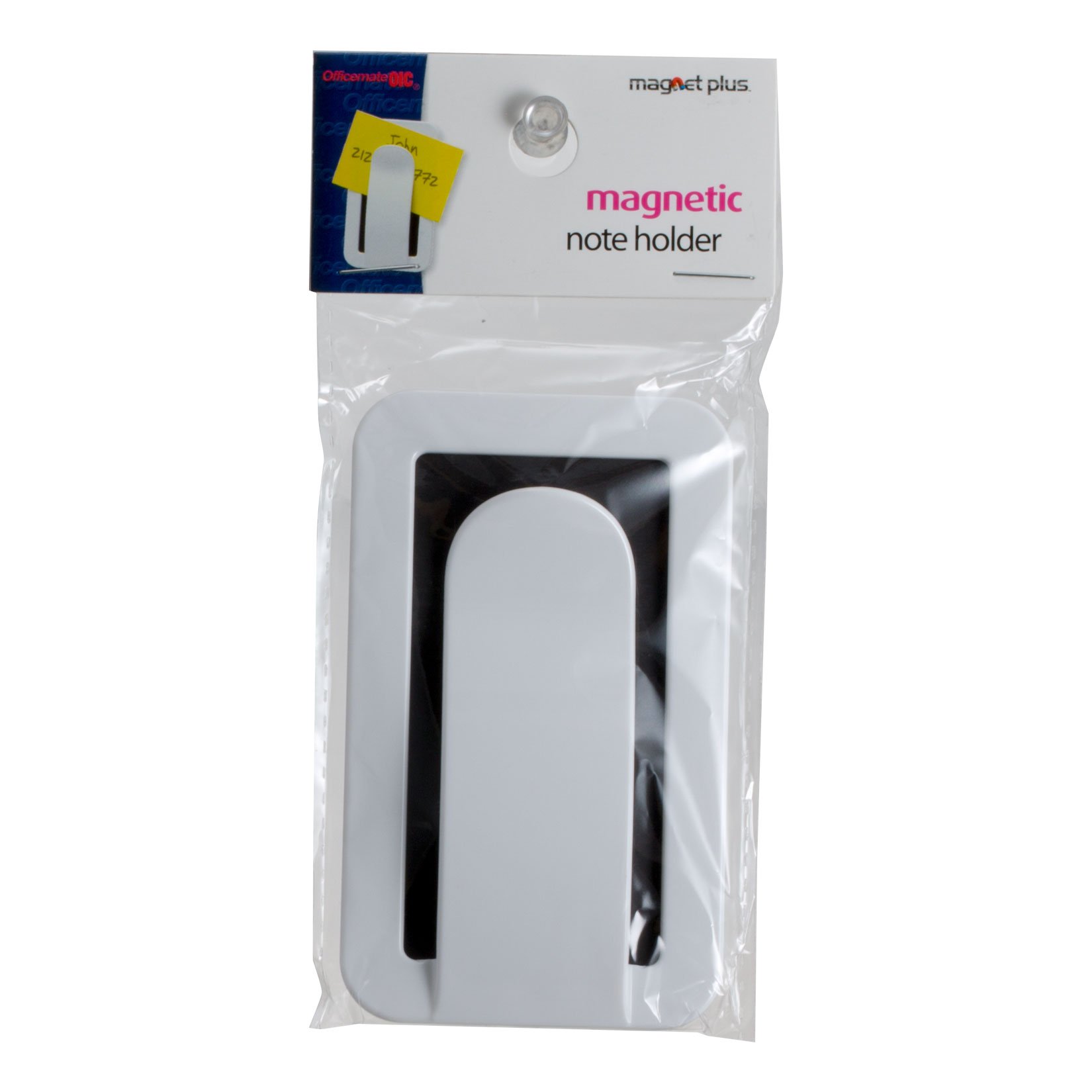 Officemate Magnet Plus 92551 Magnetischer Umschlag und Notizhalter, Weiß