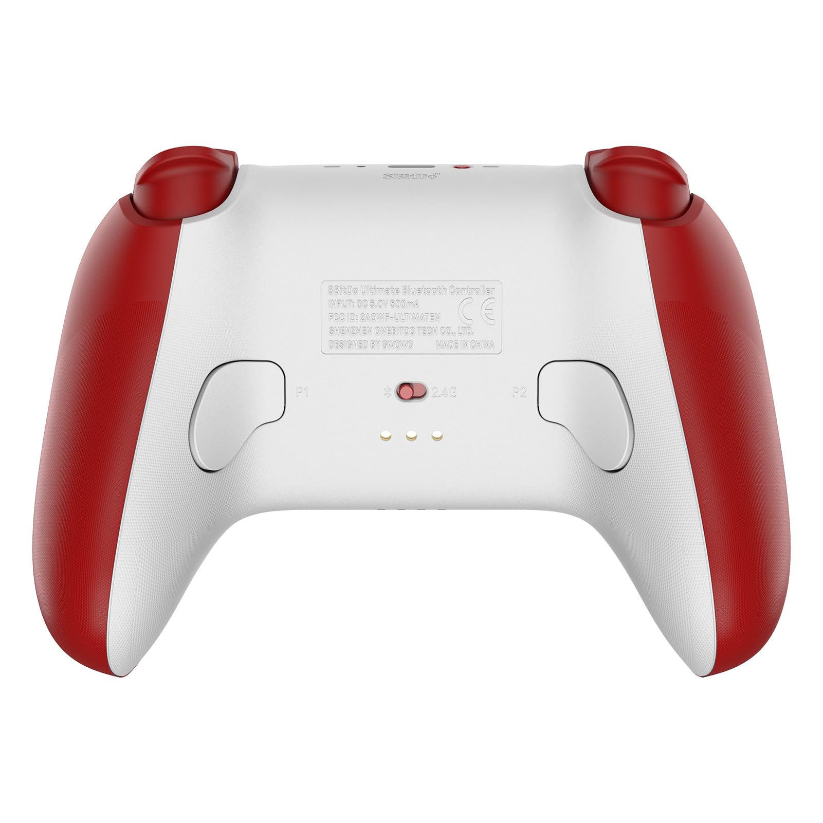 8Bitdo Ultimate Bluetooth Controller with Charging Dock, Wireless Pro Controller with Hall Effect Sensing Joystick, Compatible with Switch, Windows and Steam Deck (Red)