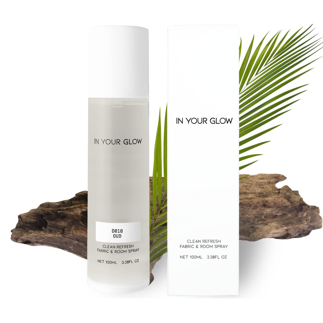 In Your Glow D010 OUD – Long-Lasting Clean Fabric &amp; Room Mist Spray 100ml | Unisex Luxury Fragrance Spray &amp; Odor Eliminator