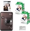 FUJIFILM INSTAX Mini LiPlay Instant Camera | Bronze Bundled with INSTAX Mini Instant Film | 40 Exposures Cleaning Cloth 4 Items
