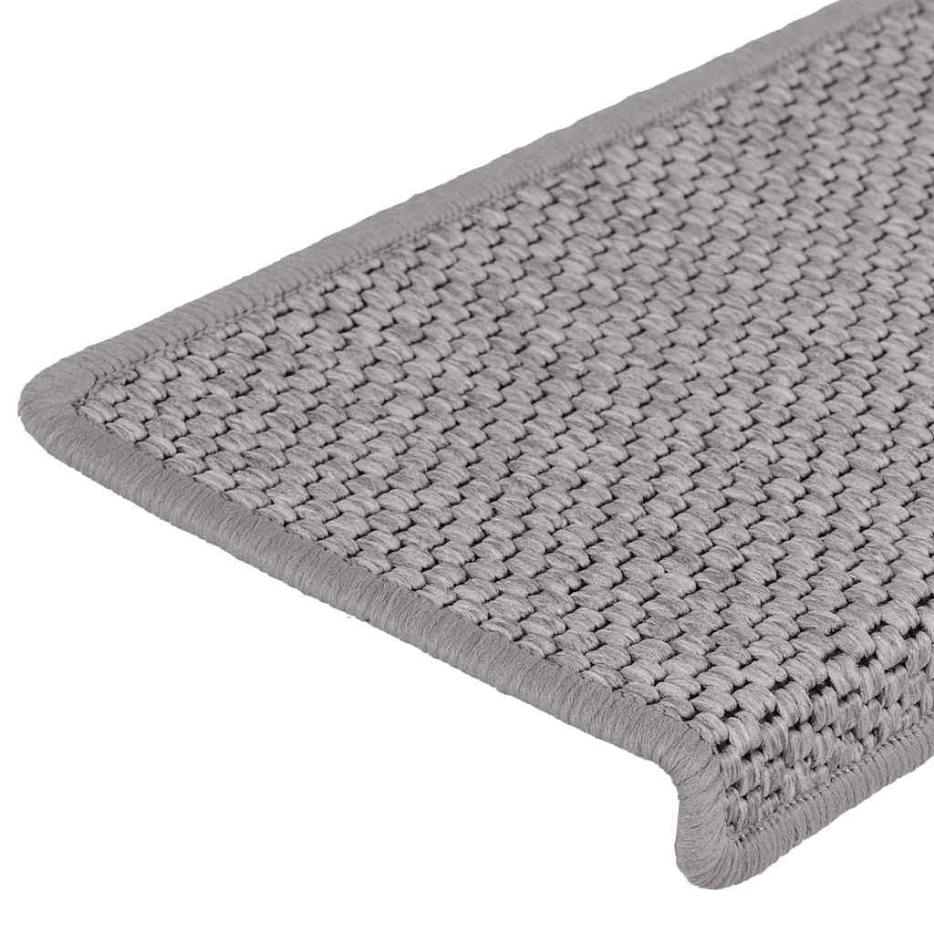 Tapis d'escalier Autocollants 30 pcs 65x21x4 cm argenté Revêtements de marches Argent,3365883