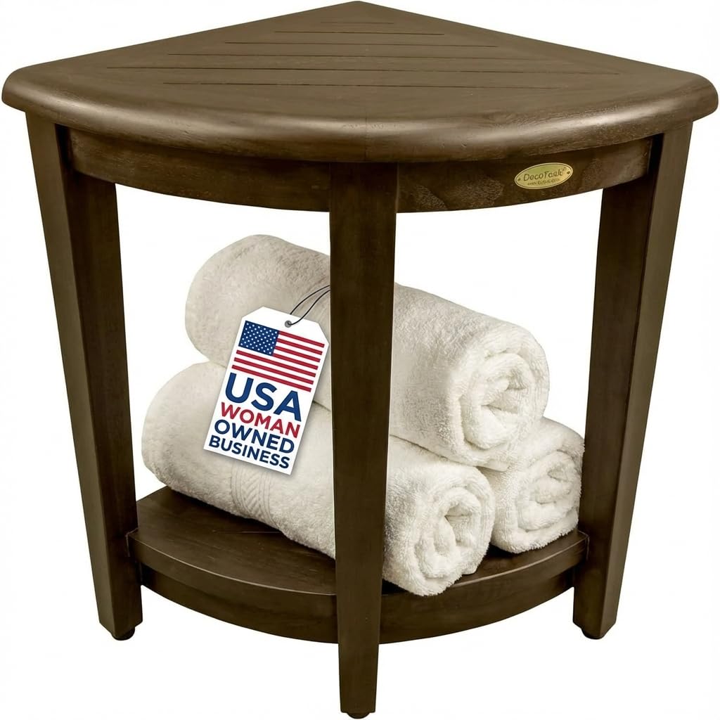 DecoTeak Snazzy Corner Teak Bench