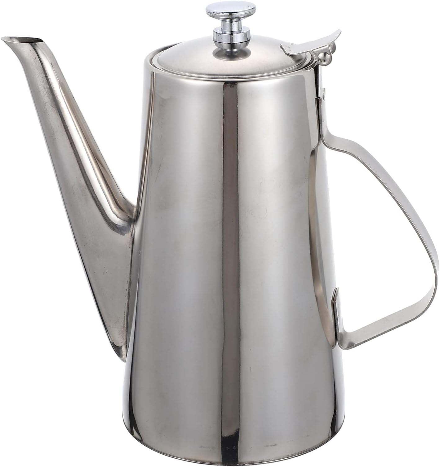 Luxshiny Dispensing Bottles Olive Oil Pitcher Dispenser Stainless Steel Oil Cruet Olive Oil Metal Container Soy Sauce Dispenser for Kitchen Restaurant(1.5L)