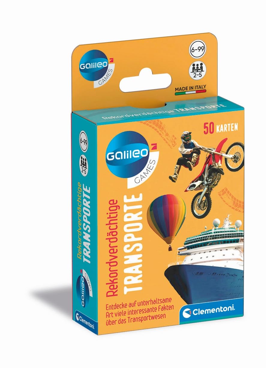 Rekordverdächtige Transporte – Kartenspiel (Galileo Games, Clementoni)