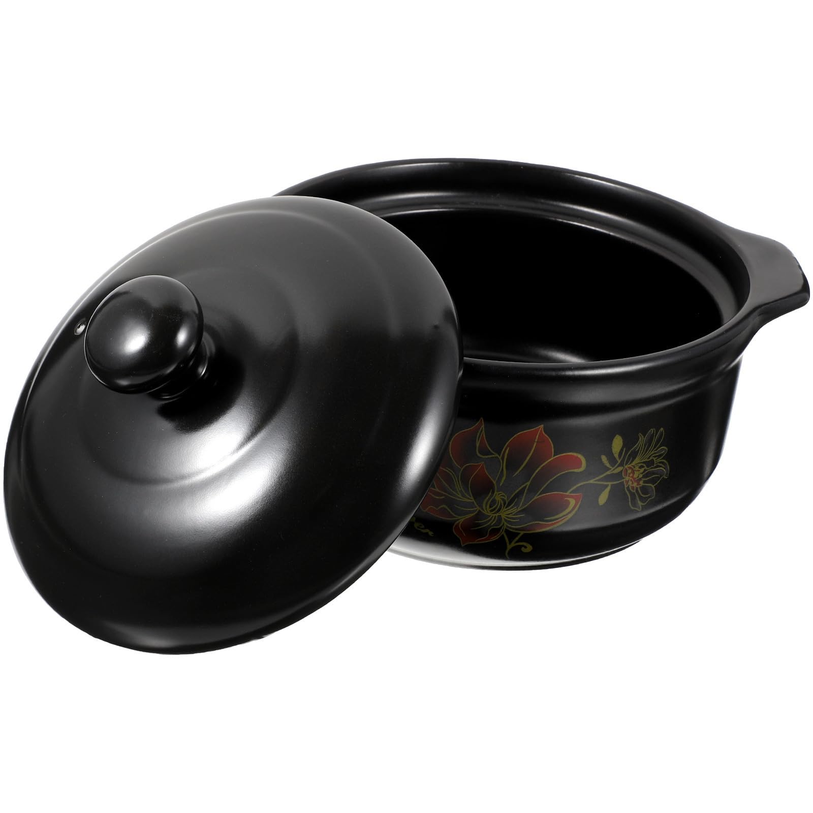 Casseruola in Ceramica Nera Resistente al Calore, per Cucina