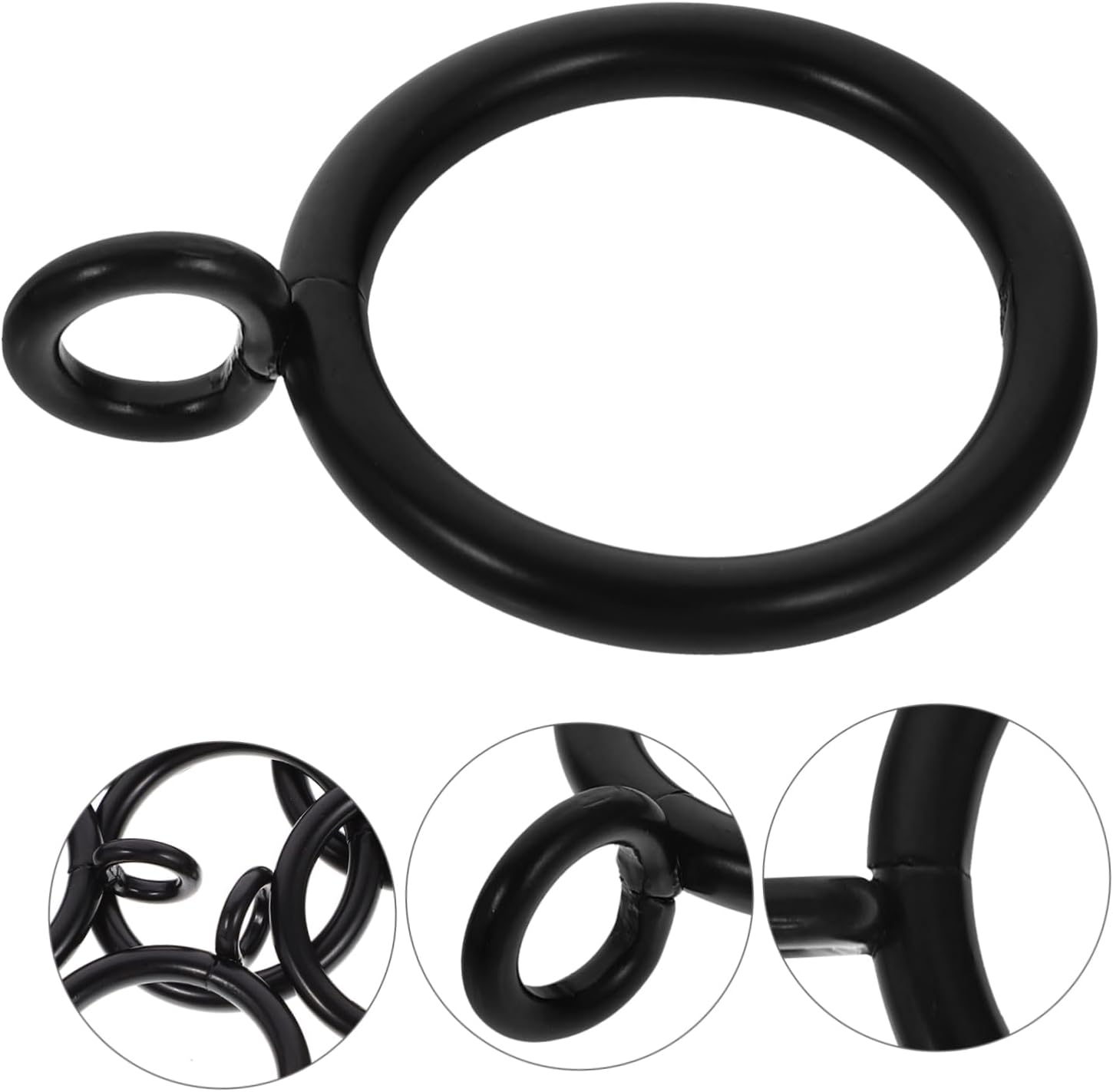 Pleated Curtain Hooks 40pcs Drapery Ring with Metal Eyelets Easy Install