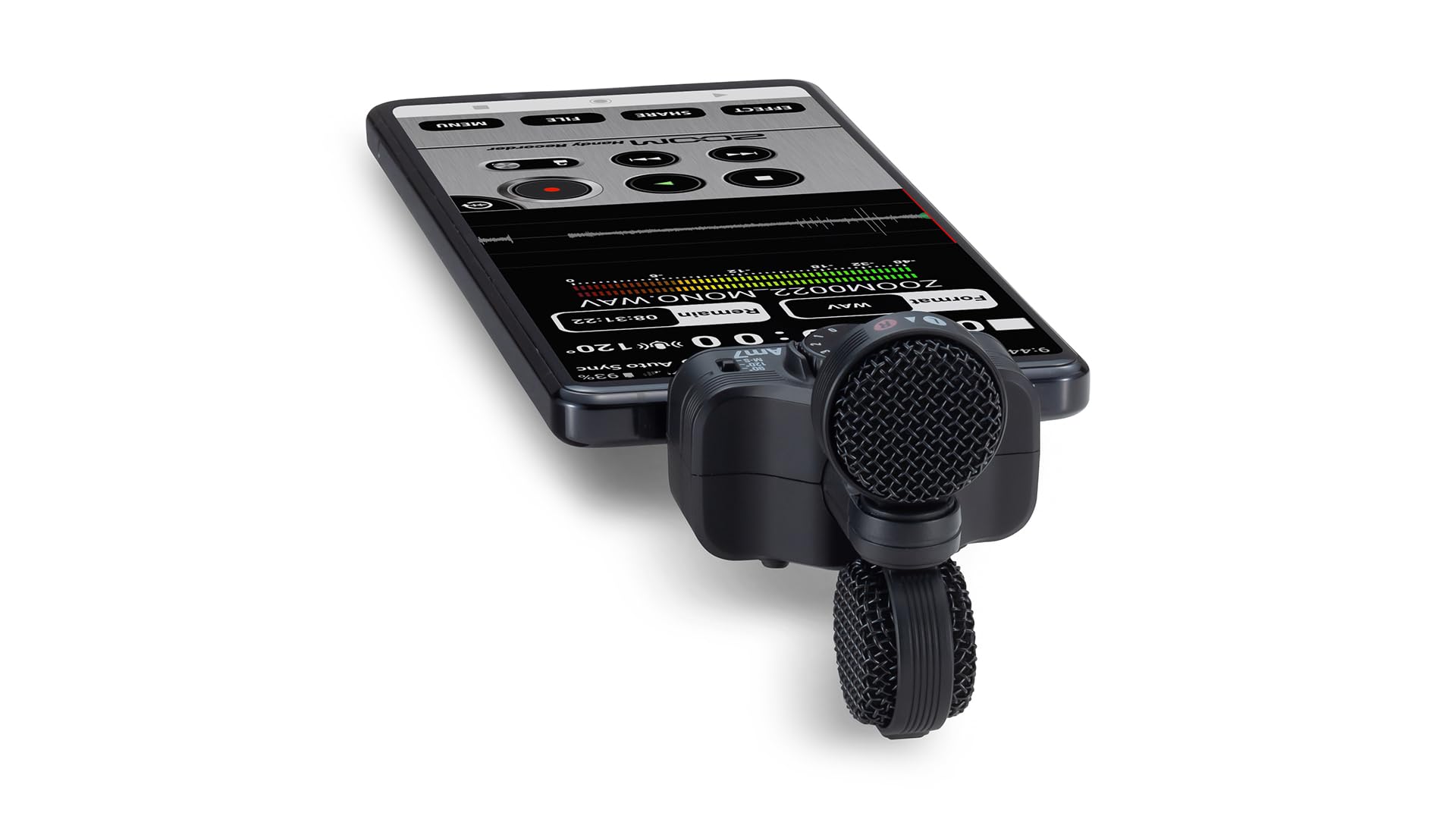Zoom AM7 MS Stereo Mikrofon für Android – optimierter Stereoklang für Handyvideos und Audioaufnahmen von mobilen Android-Geräten für Videos, Podcasts & Vlogging, Nicht kompatibel mit iPhone