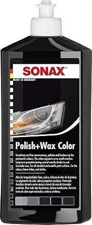 SONAX Polish+Wax Color Black 500 ml | Medium polish for as-new and slightly matt paintwork with colour pigments and wax components.